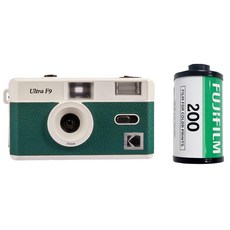柯達 Ultra F9 底片相機 + 富士彩色 200/36 底片套組, darkgreen, 1套