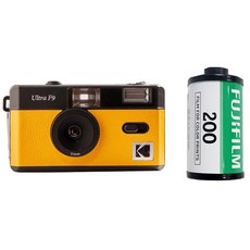 KODAK 柯達 Ultra F9 底片相機 + 富士彩色 200 36 底片套組, F9(yellow), 1套