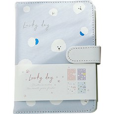 OON 소프트 컬러 큐티 캐릭터 다용도 다이어리, 퍼플, 1개