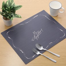 [쿠팡수입] 니토리 PVC 테이블매트 2개입, 32 x 42 x 2 cm, N레터