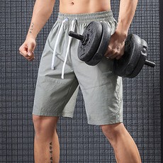 남성용 바코드 헬스 피트니스 스포츠 트레이닝 반바지 운동복