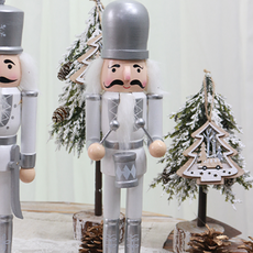 IBERIS Dau F&G 胡桃鉗打鼓士兵人偶, 銀色, 1個