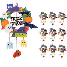 minhwashop 萬聖節紙花環製作, 10個, 混合顏色