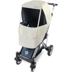 마니또 멜란지 오르빗 G5 전용 유모차 방풍커버, 크림, 1개