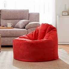 보니타 직접 충전하는 빈백 겉커버 대형 DIY_B807, 레드