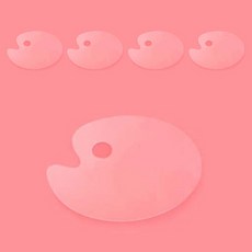 On The Eve橢圓形方形壓克力透明調色盤 款式01, 5個, 一格