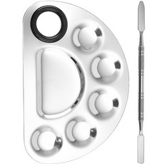 On The Eve不鏽鋼多功能調色盤 款式02, 6個空格, 1個