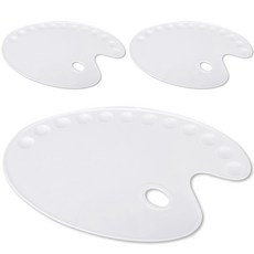 On The Eve橢圓形美術顏料調色盤 款式01, 3個, 12格