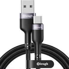 elough USB轉Type-C快充線, 灰色, 50厘米