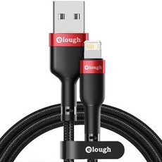 위드웍스 USB 라이트닝 고속 충전 케이블, 레드, 3m, 1개