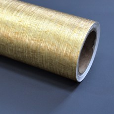 현대필름 가구 싱크대 냉장고 셀프 리폼 생활방수 접착식 금속 메탈 시트지필름, NATURAL997리니얼티골드, 폭 123cm x 길이 2m