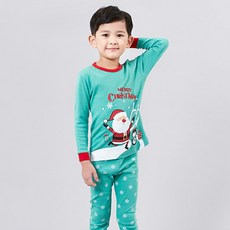 Kids Line 兒童聖誕老人企鵝 9 件套油炸內衣上下套裝