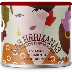 Las Hermanas熱辣煙燻辣椒片, 24克, 1個