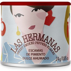 Las Hermanas甜煙燻辣椒片, 24克, 1個