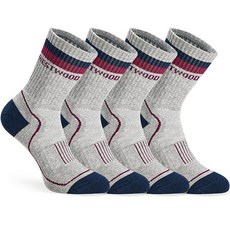 WESTWOOD 女款 Top Tworingle 登山長筒襪 4雙組, 灰色