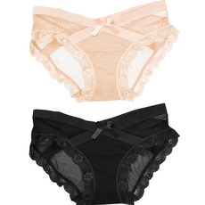 지앤와이 꽃레이스 리본 임부 팬티 2p