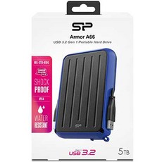 Silicon Power Armor A66外接硬碟 139.2*96*24mm, 黑色 藍色, 5TB