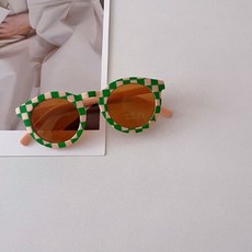 Dolphin whale 孩童條紋圓框太陽眼鏡 UV400