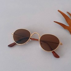 Dolphin whale 孩童復古金屬框造型太陽眼鏡 UV400