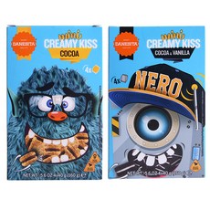 DANESITA 迷你夾心餅乾 可可風味 160g+可可香草風味 160g, 1組