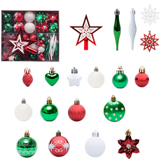 聖誕裝飾樹道具套組 D, 混合顏色