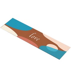 Air 鵝卵石插畫鋼琴頂部墊 25 x 150 cm, TYPE 09