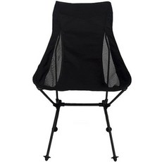 카디움 초경량 두랄루민 릴렉스 캠핑의자 ES-9060, 1개, 블랙 + 블랙(프레임)
