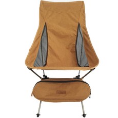 CARDIUM 超輕量杜拉鋁休閒露營椅 ES-9060, 1個, 棕色 + 鈦色(框架)