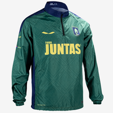 JUNTAS 印花防風半拉鍊T恤