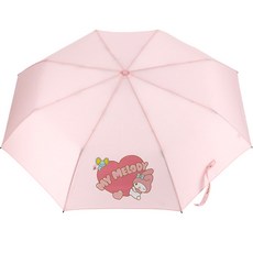 MY MELODY 美樂蒂 三麗鷗 愛心三折傘 LUHKU30012+傘套組