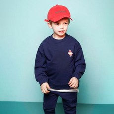 JELISPOON 孩童印花假兩件式長袖T恤+長褲