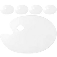 On-the-Eve 橢圓形壓克力透明調色板類型 02, 5個, 一格