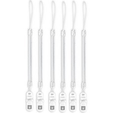 붐스피싱 집게 스프링줄 세트, 6개, 투명