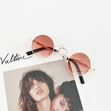 Dolphin whale 孩童金屬圓框造型太陽眼鏡