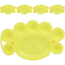 可愛塗鴉圖畫調色盤 02 黃色, 5個, 8個空格