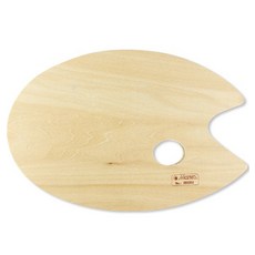 木質魚形油畫調色盤 01 小, 1個