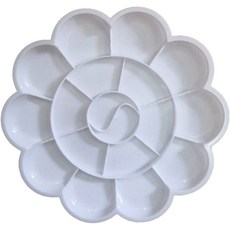 水彩畫梅花形狀調色盤 02, 18格, 1個