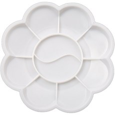 水彩畫梅花形狀調色盤 01, 1個, 10格