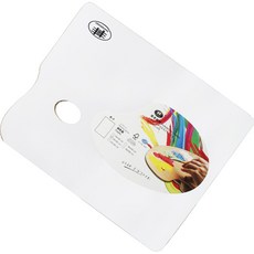 繪圖板油畫調色盤 03 白色 方形, 1個