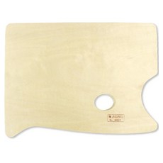 木質魚形油畫調色盤 02 中, 1個