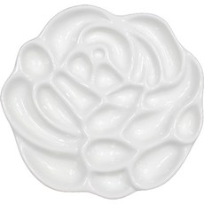 藝術陶瓷油畫調色盤 01 玫瑰結, 1個