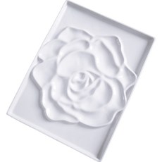 藝術陶瓷油畫調色盤 02 玫瑰方形, 1個