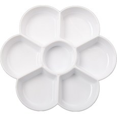 水彩梅花造型調色盤 04, 7格, 1個