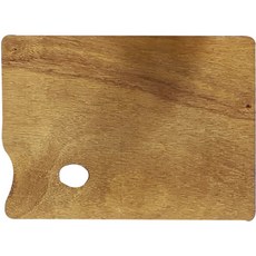 油漆特殊木頭長方形調色盤 06 30*40cm, 1個