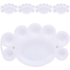 可愛塗鴉繪圖調色盤 03 白色, 5個, 8格