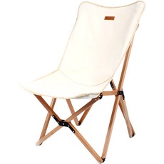 MAYTON 休閒露營椅 L號, 象牙白, 1個