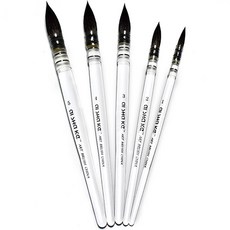 Velian 專業水彩壓克力圓刷 5 件套, S, 1套