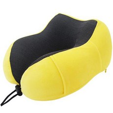 Seliving Memory U字型便攜式頸枕, 黃色