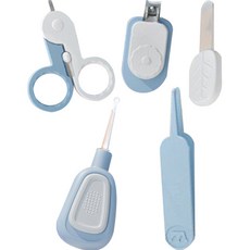 블루마켓 아기사자 네일 5종 세트, 블루, 1세트