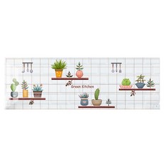 Yessodeco室內廚房裝飾貼紙 綠色仙人掌, 1個